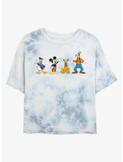 Brand new 🎉 Disney Mickey Mouse Just The Boys Tie-Dye 👧 Girls Crop T-Shirt 🌟