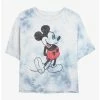 Buy 🌟 Disney Mickey Mouse Vintage Classic Tie-Dye 👧 Girls Crop T-Shirt ⭐
