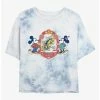 Cheapest 🤩 Disney Mickey Mouse Care About You Tie-Dye 👧 Girls Crop T-Shirt 👏