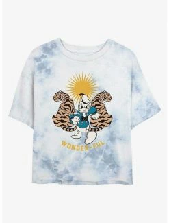 Outlet 😀 Disney Mickey Mouse Wonderful Duck Tie-Dye 👧 Girls Crop T-Shirt 🌟