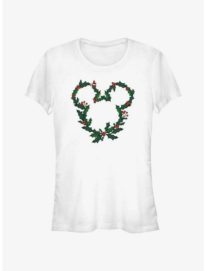 Best deal β¨ Disney Mickey Mouse Mistletoe Wreath Ears π§ Girls T-Shirt π