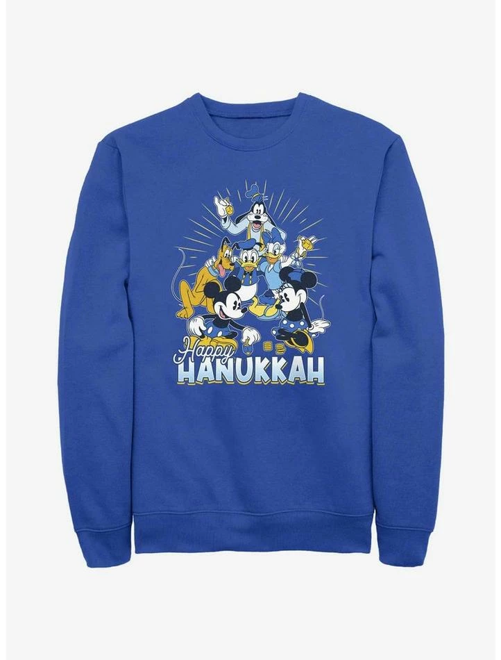 Brand new π€© Disney Mickey Mouse Happy Hanukkah Friends Sweatshirt π₯