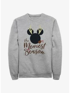 Promo 💯 Disney Mickey Mouse Merriest Season Sweatshirt ⭐