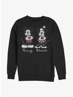 Cheapest 😀 Disney Mickey & Minnie Mouse Always Forever Sweatshirt 😍